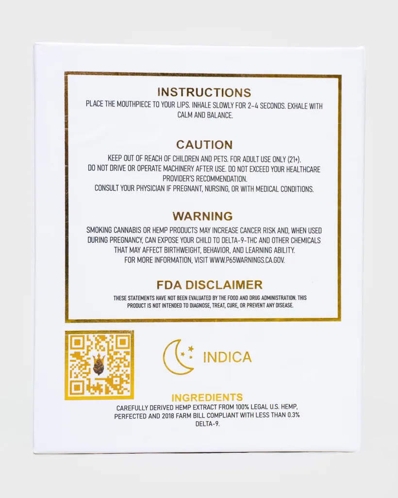 The instruction panel from a HaSheesh box, listing directions, cautions and warnings